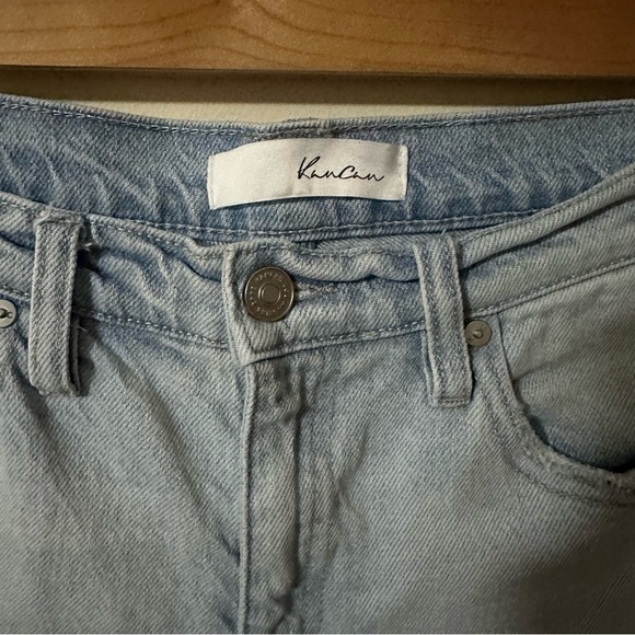KanCan Womens Raw Hem Light Wash Jeans Side Stripe Size 28 - Picture 8 of 10